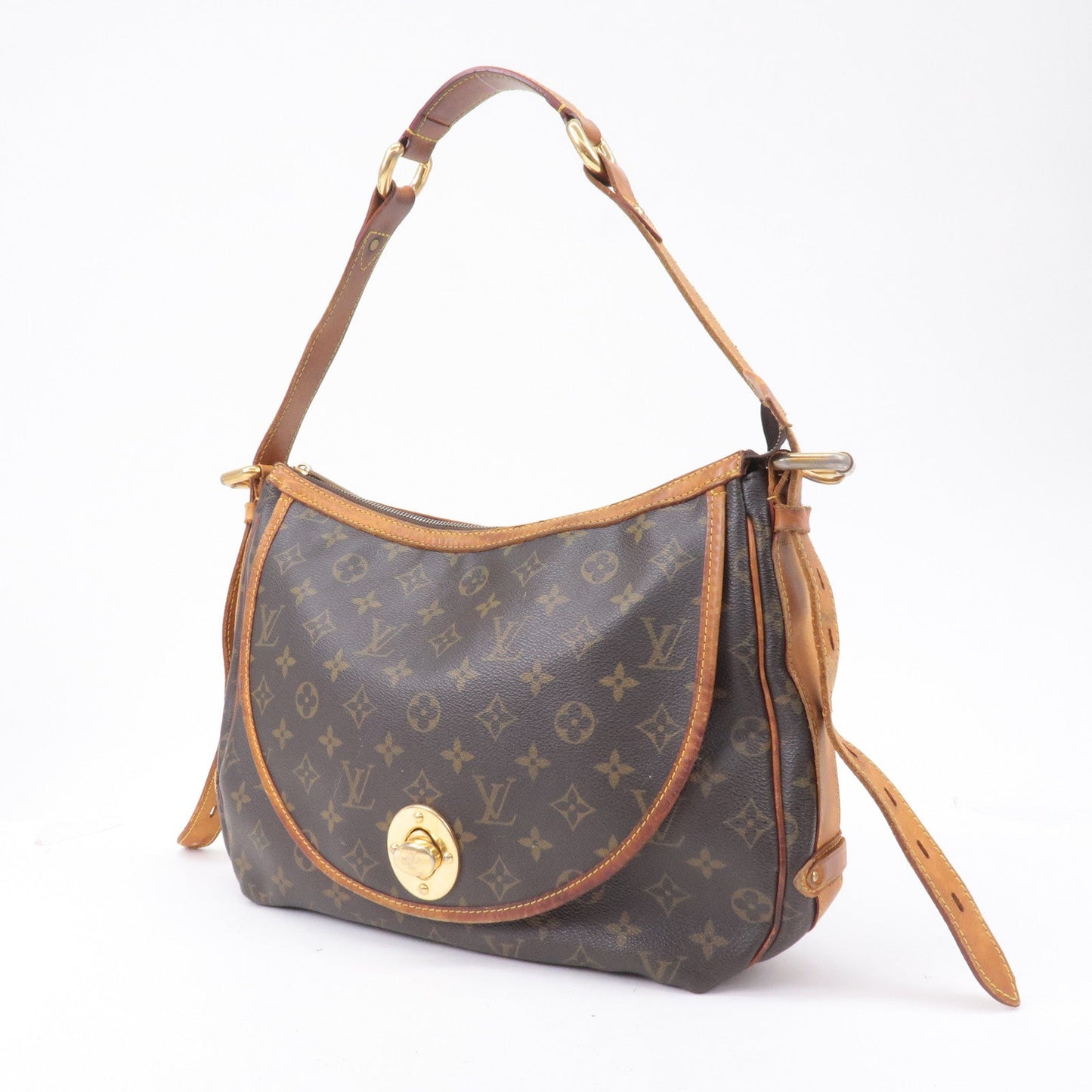 Louis Vuitton Monogram Tulum GM Shoulder Bag Brown M40075