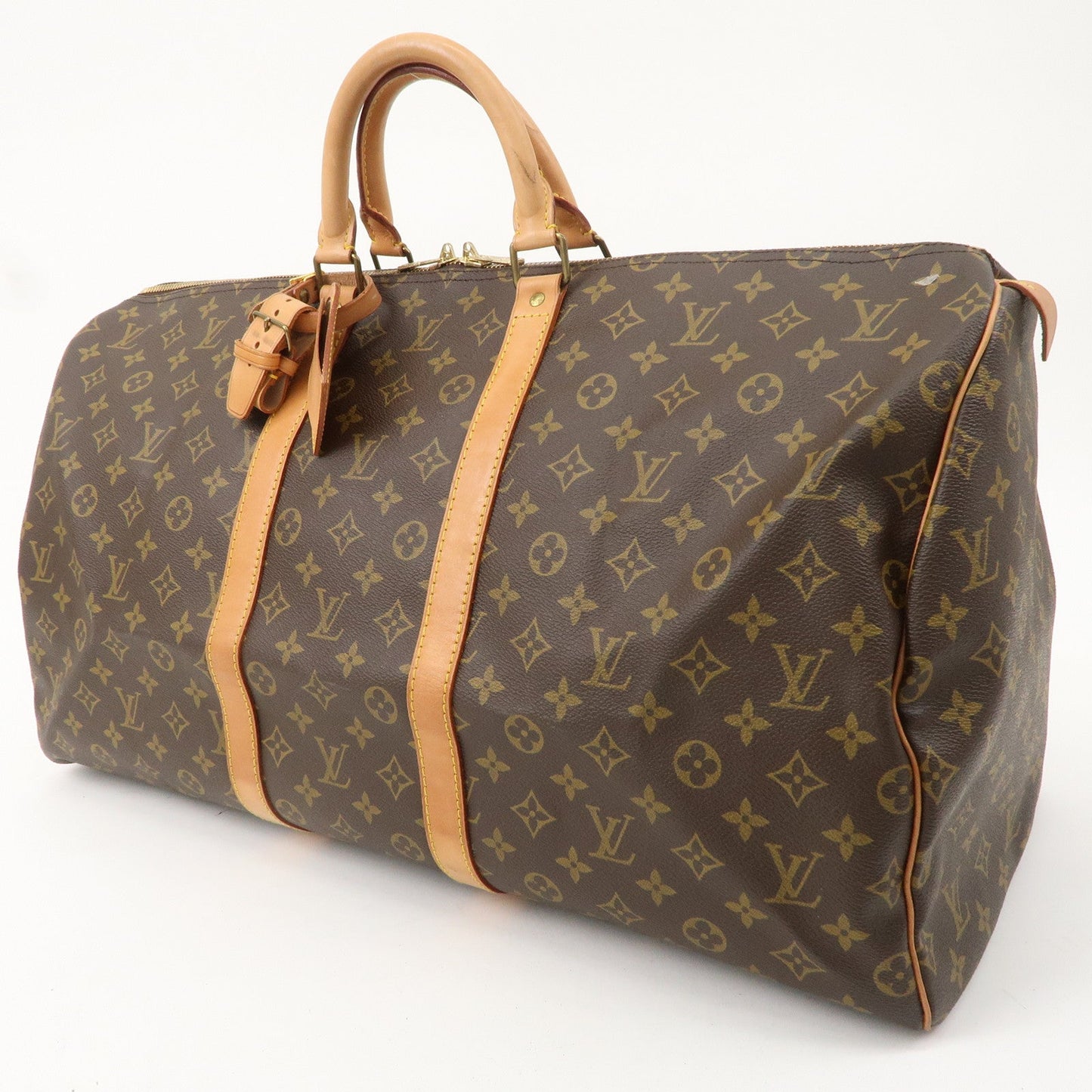 Louis Vuitton Monogram Keep All 55 Boston Bag Brown M41424
