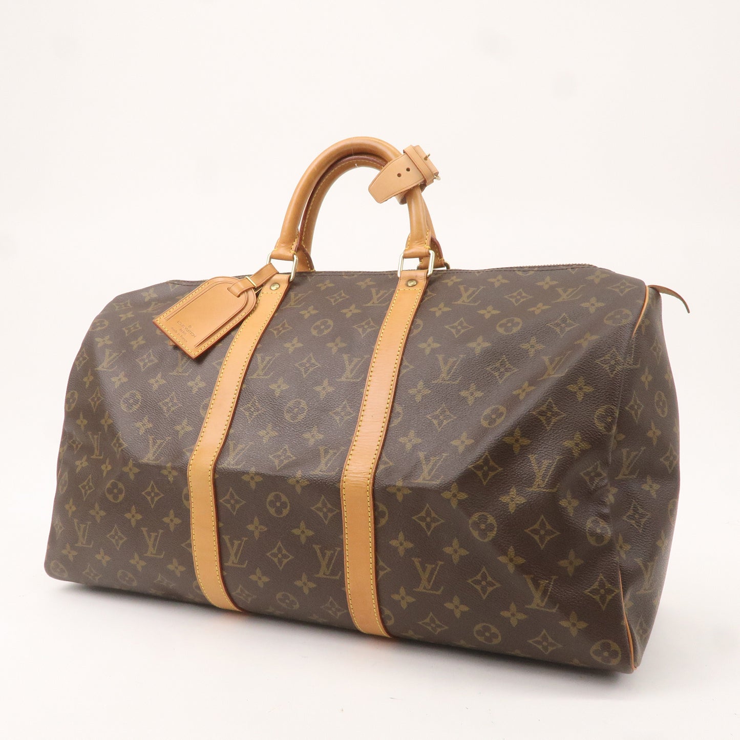 Louis Vuitton Monogram Keep All 50 Boston Bag Brown M41426