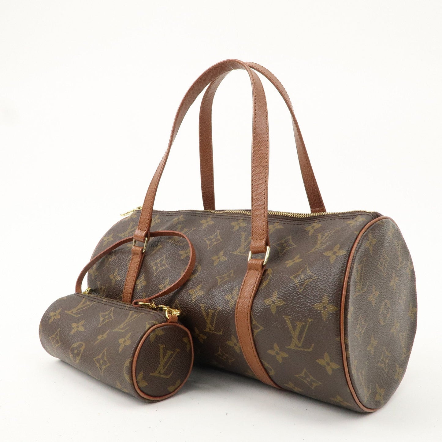 Louis Vuitton Monogram Papillon 30 Hand Bag  & Pouch M51365
