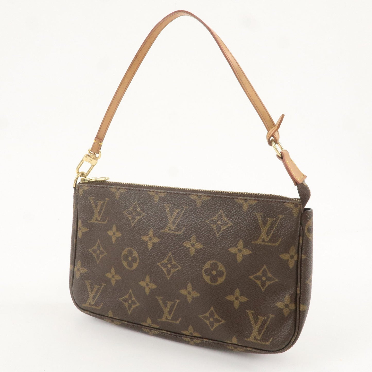 Louis Vuitton Monogram Pochette Accessoires Hand Bag Brown M51980