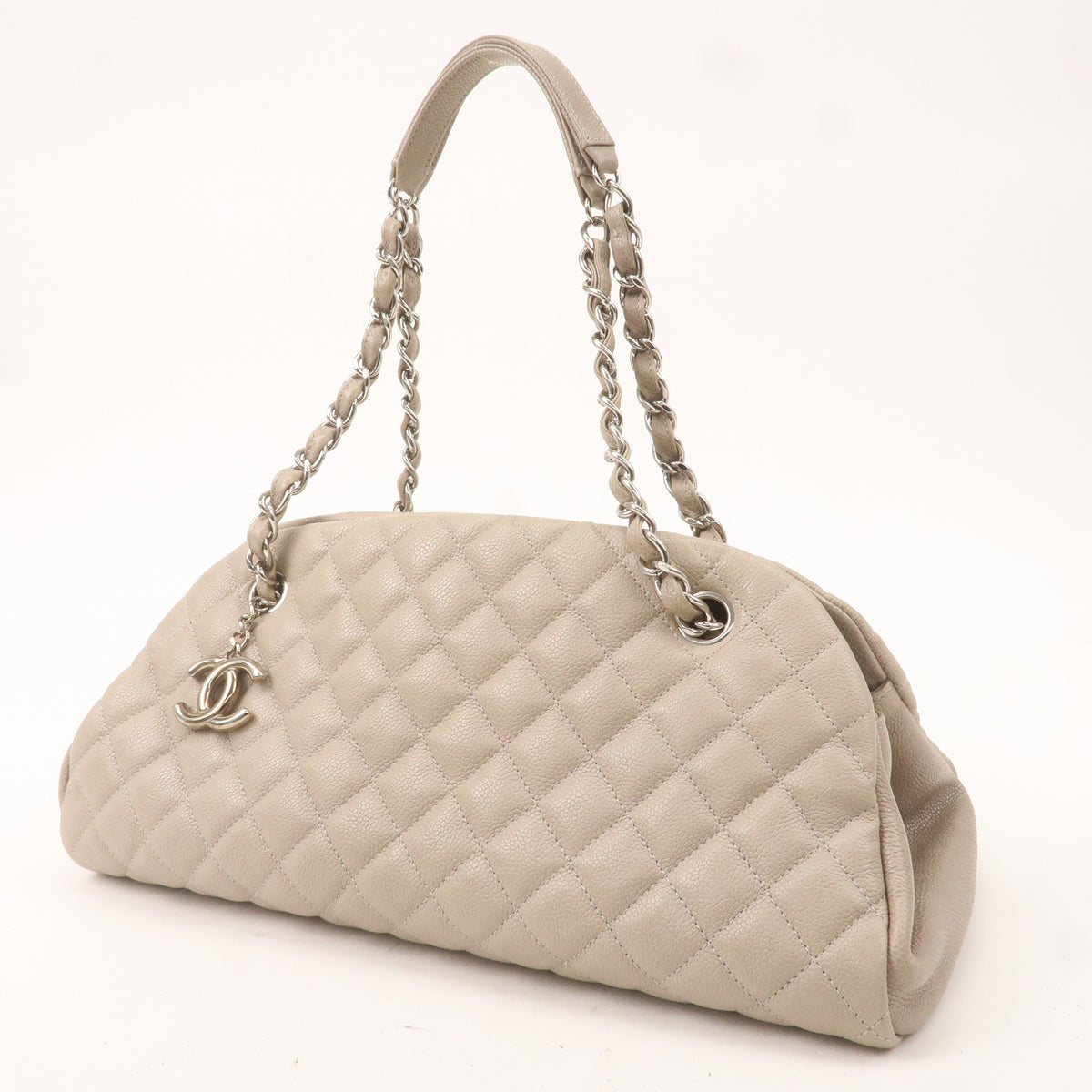 Chanel Matelasse Mademoiselle Caviar Skin Chain Hand Bag A