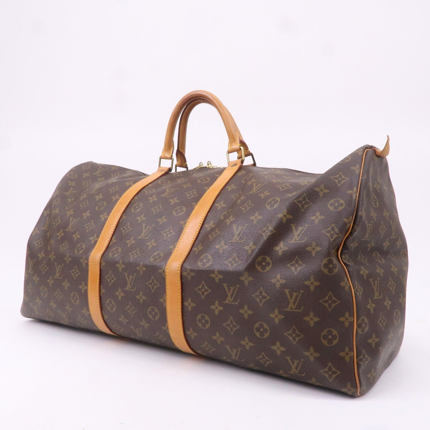 Louis Vuitton Monogram Keep All 60 Boston Bag Brown M41422