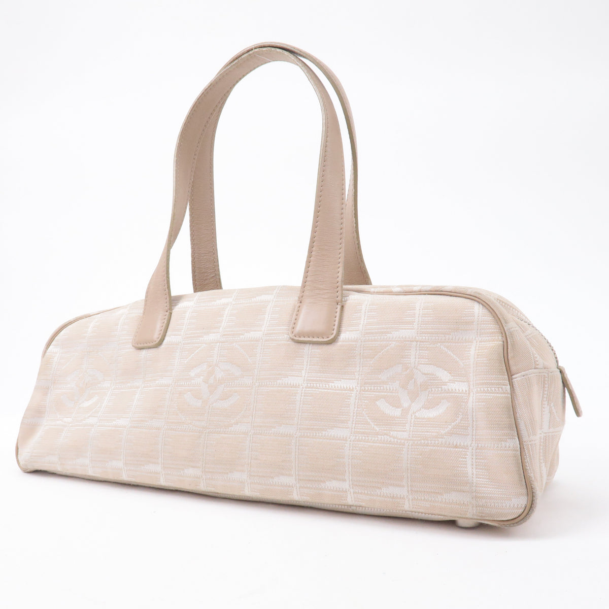 Chanel New Travel Line Nylon Jacquard Leather Mini Bag A