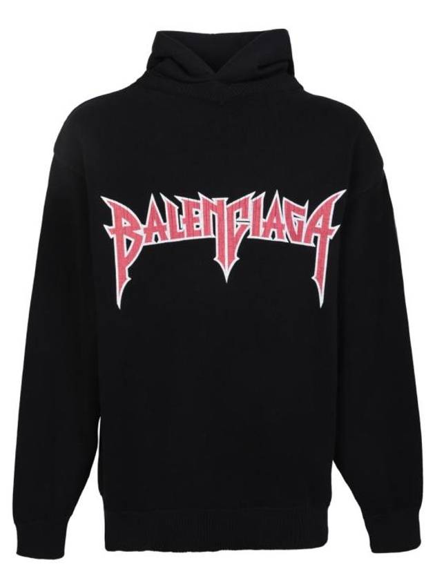 Luxury Balenciaga  Logo Hoodie Black
