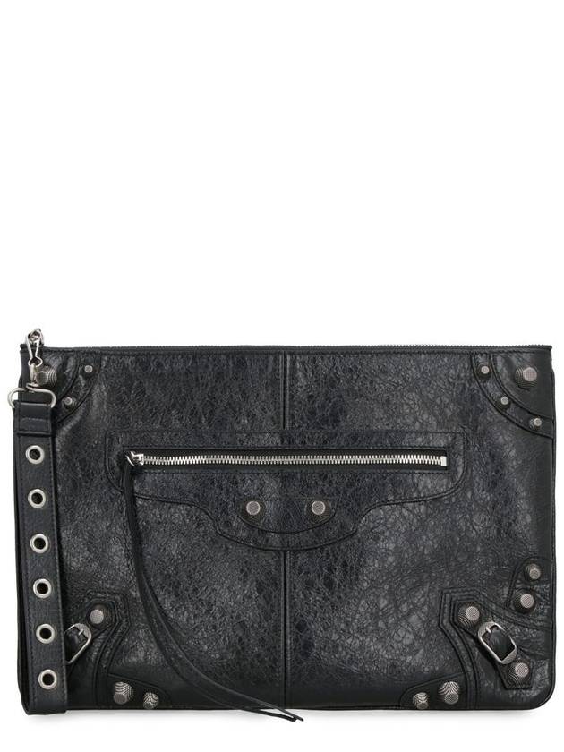 Luxury Balenciaga  Le Cagole Large Clutch Bag Black