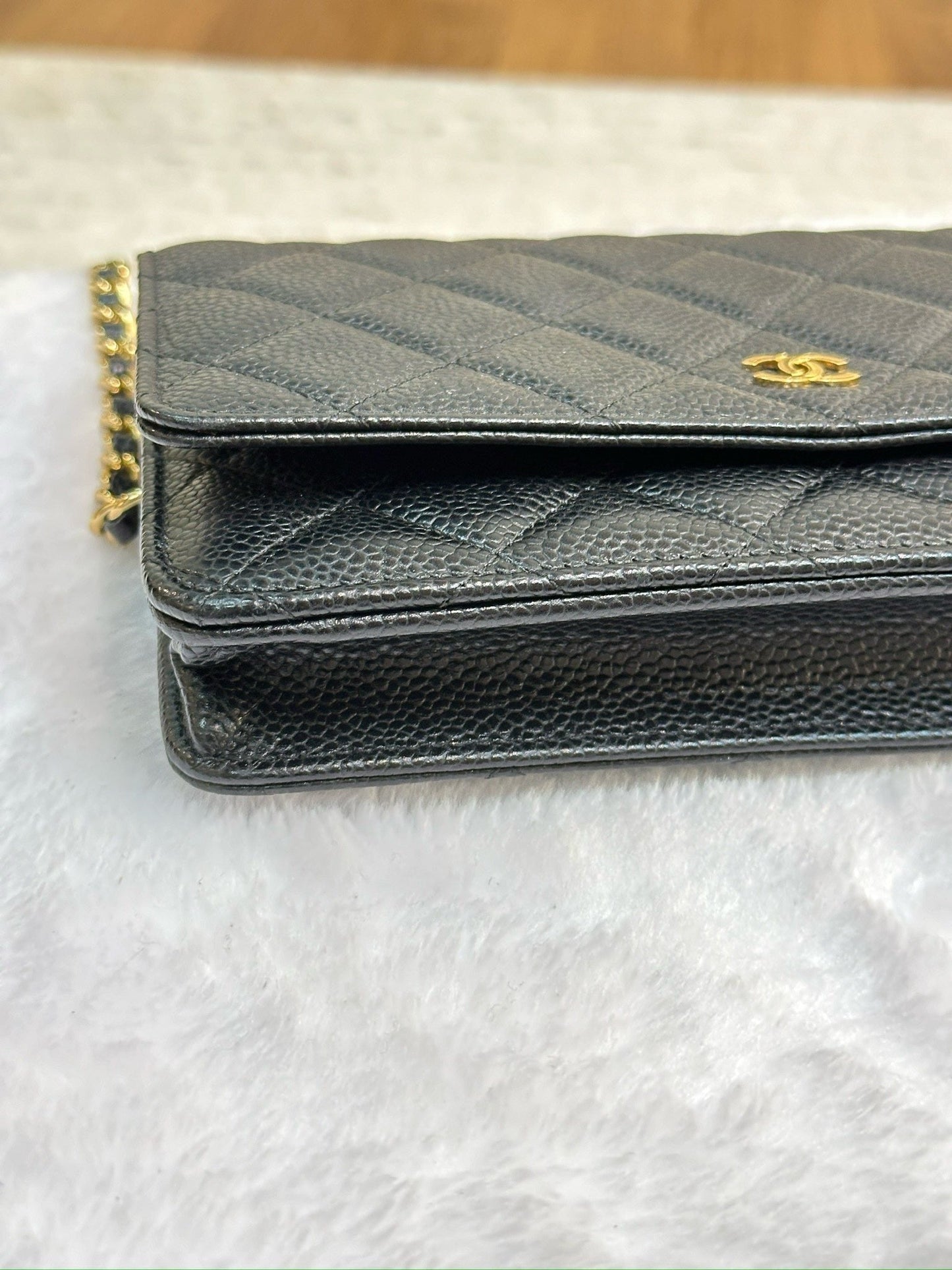 Chanel Classic Wallet on Chain Caviar Black GHW 24 Holo