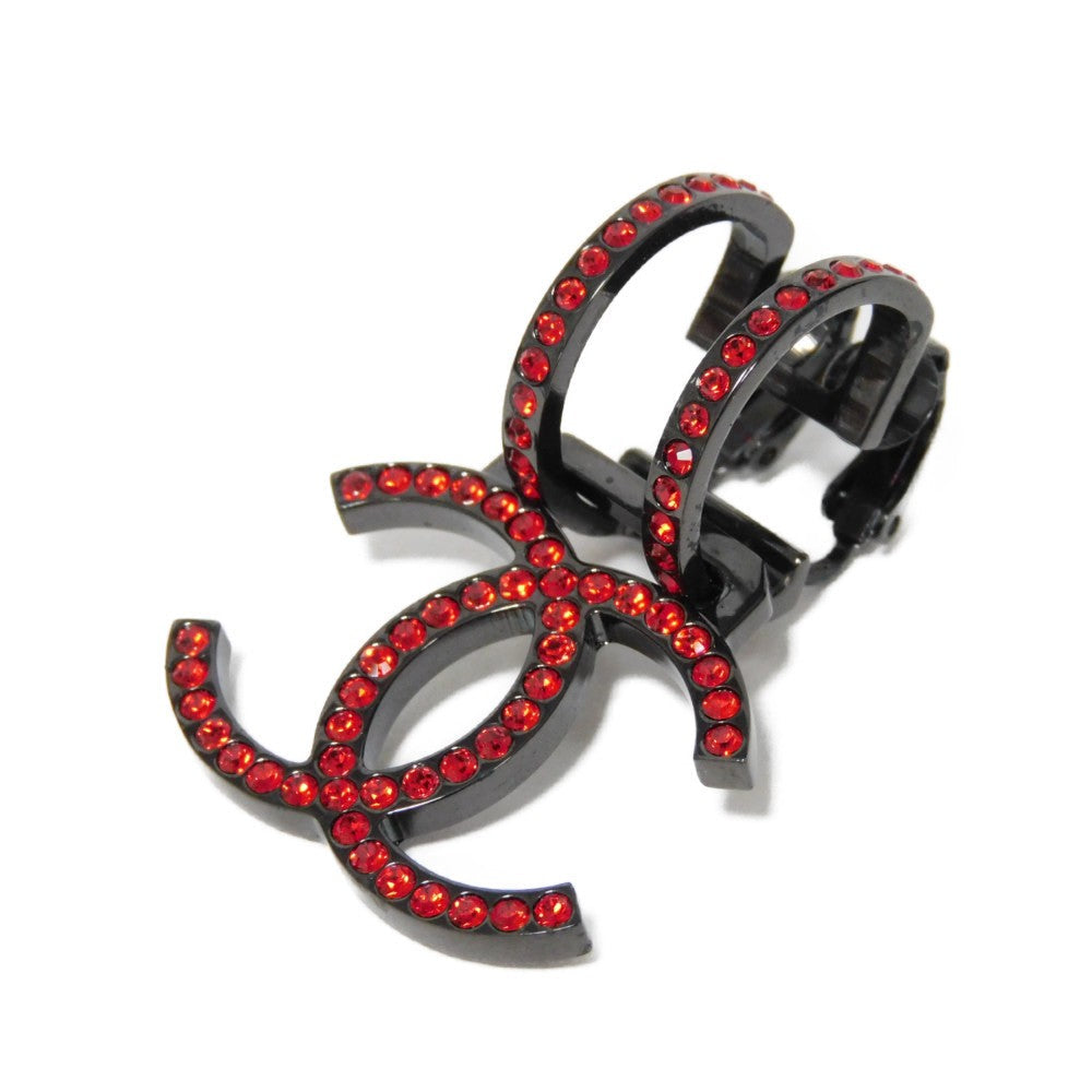 Chanel Crystal Coco Mark Swing Earrings