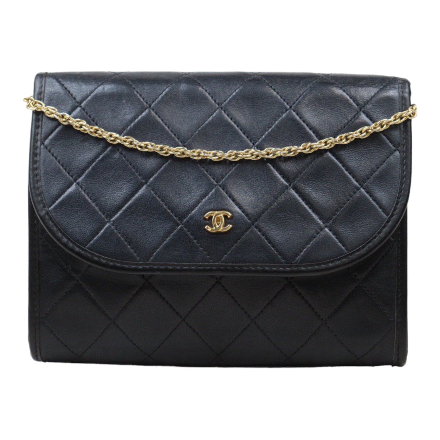 Rank AB｜ CHANEL Mini Coco Mark Matrasse Lambskin Chain Shoulder Bag ｜24060311