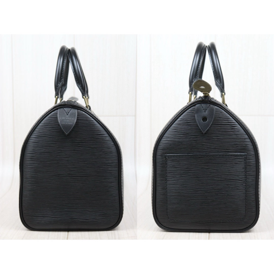Good ( Rank AB)｜ LV Epi Speedy 25 Hand Bag Black｜25031703