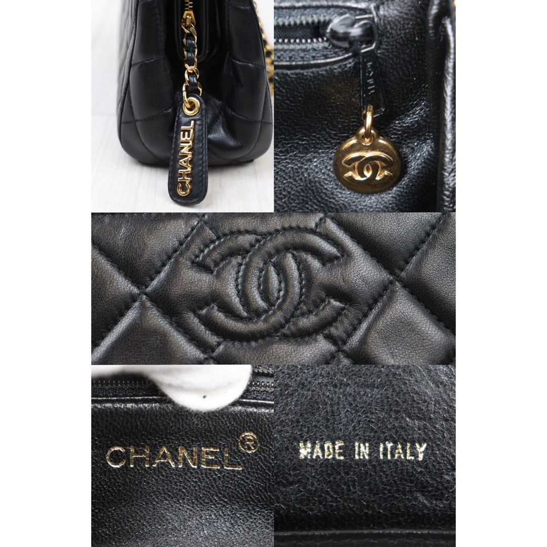 Rank A ｜CHANEL Vintage Lambskin Shoulder Bag Made in 1996-1997 Year｜P24061144