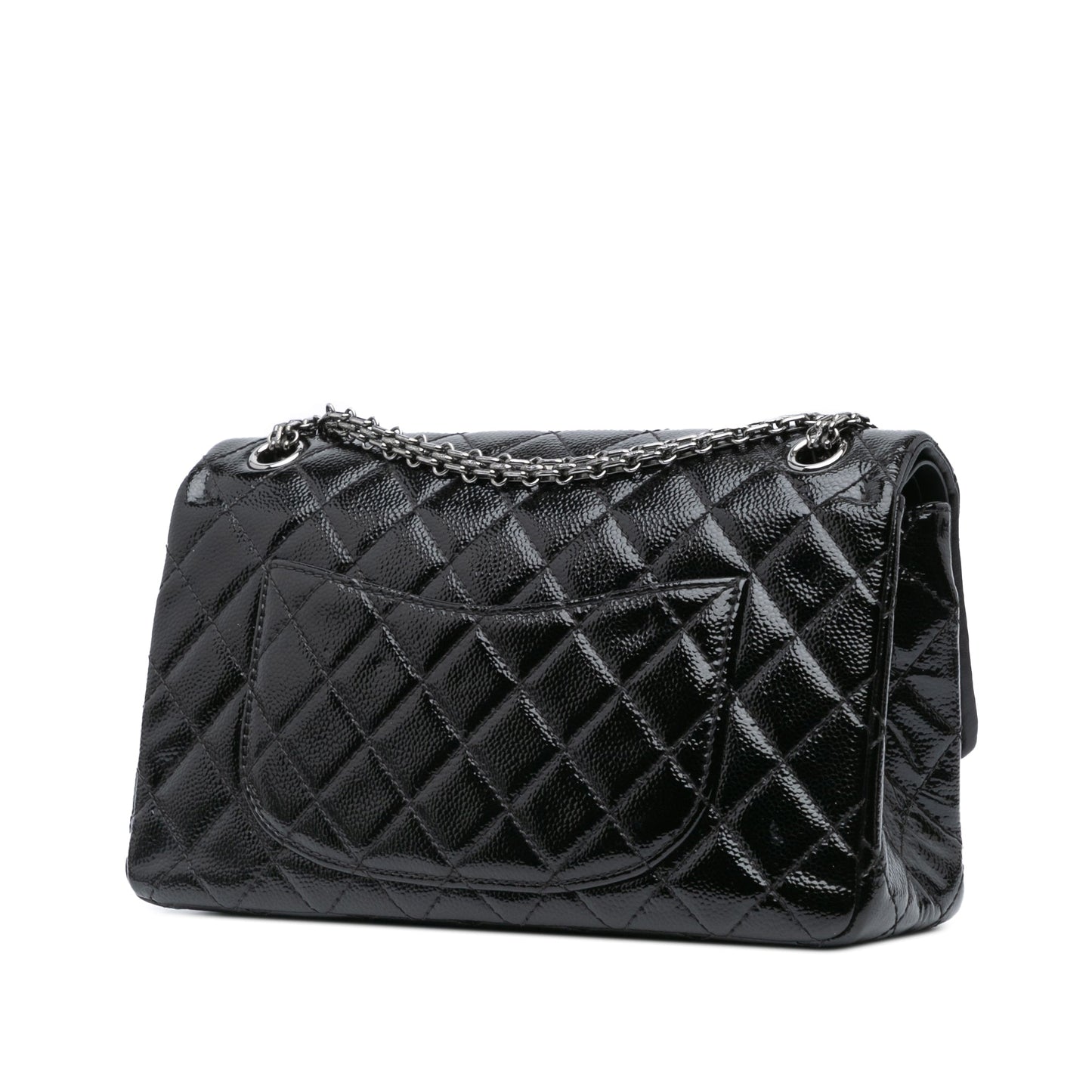 Black Chanel Quilted Patent Caviar 2.55 Reissue Flap 226 Shoulder Bag