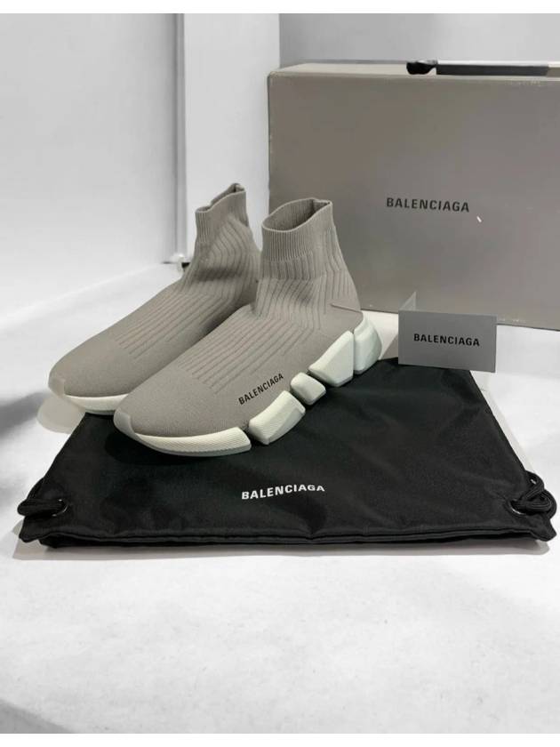 Luxury Balenciaga  Speedrunner high top sneakers gray