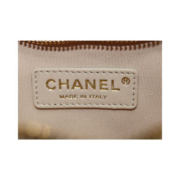 CHANEL Moon Small Hobo Bag in Beige Leather