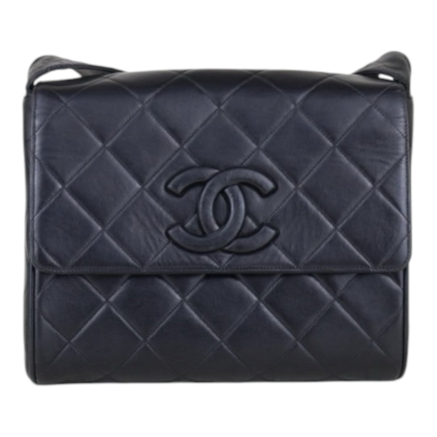 Good ( Rank AB) ｜ CHANEL Lambskin Shoulder Bag Black Made In 1994～1996 Year ｜H25021210