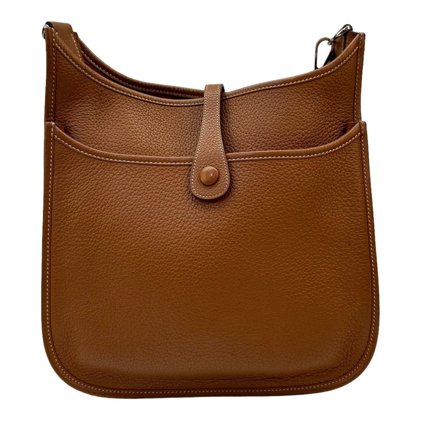 Hermes Evelyne II PM Tan Silver Hardware Bag