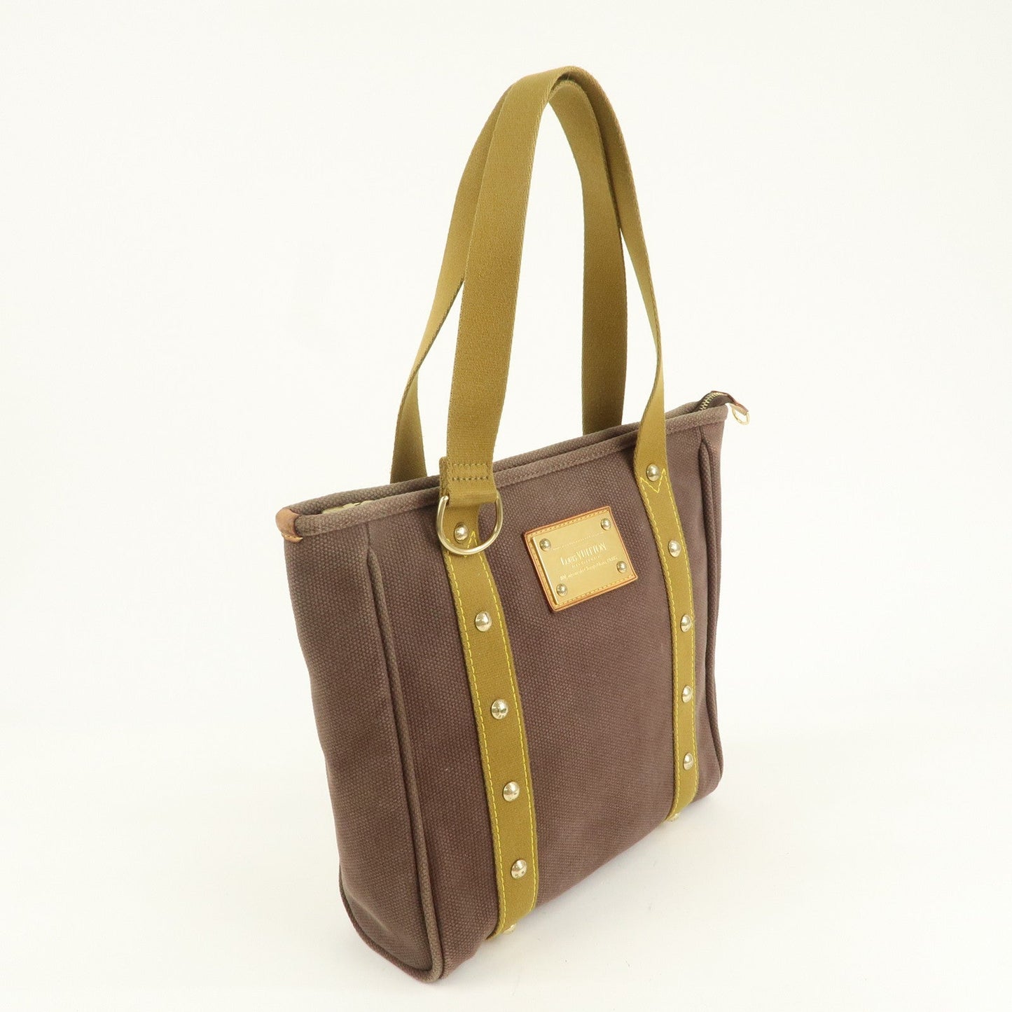 Louis Vuitton Antigua Cabas MM Tote Bag Shoulder Bag Brown M40086