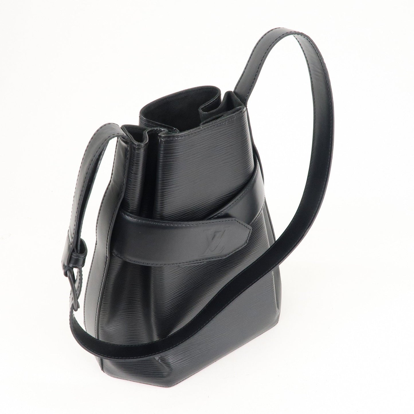 Louis Vuitton Epi Sac D'epaule PM Bucket Bag Noir Black M80157