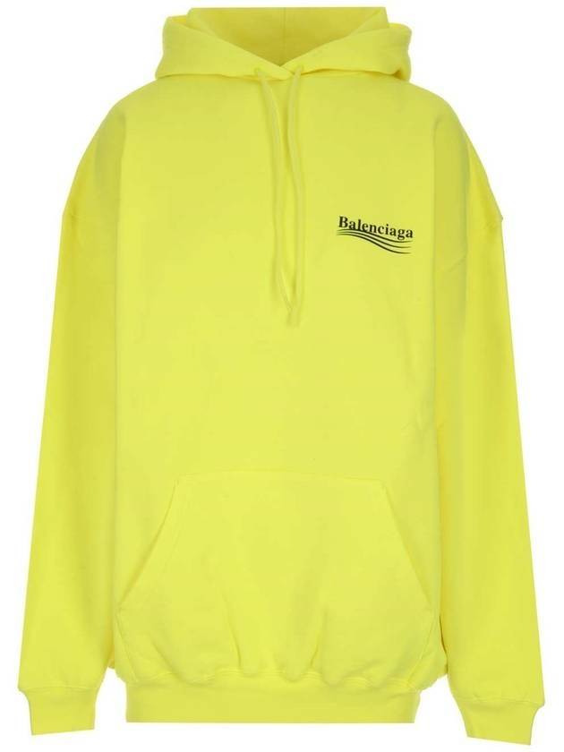 Luxury Balenciaga  Wave Logo Hoodie Sweatshirt Neon Yellow