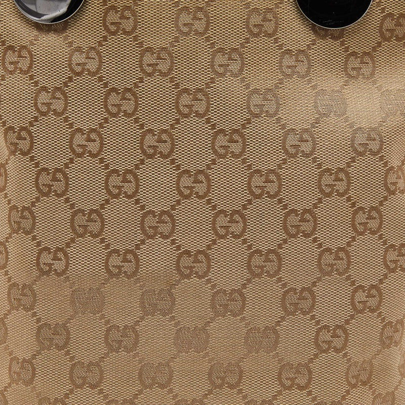 Gucci /red Gg Canvas And Leather Open Tote