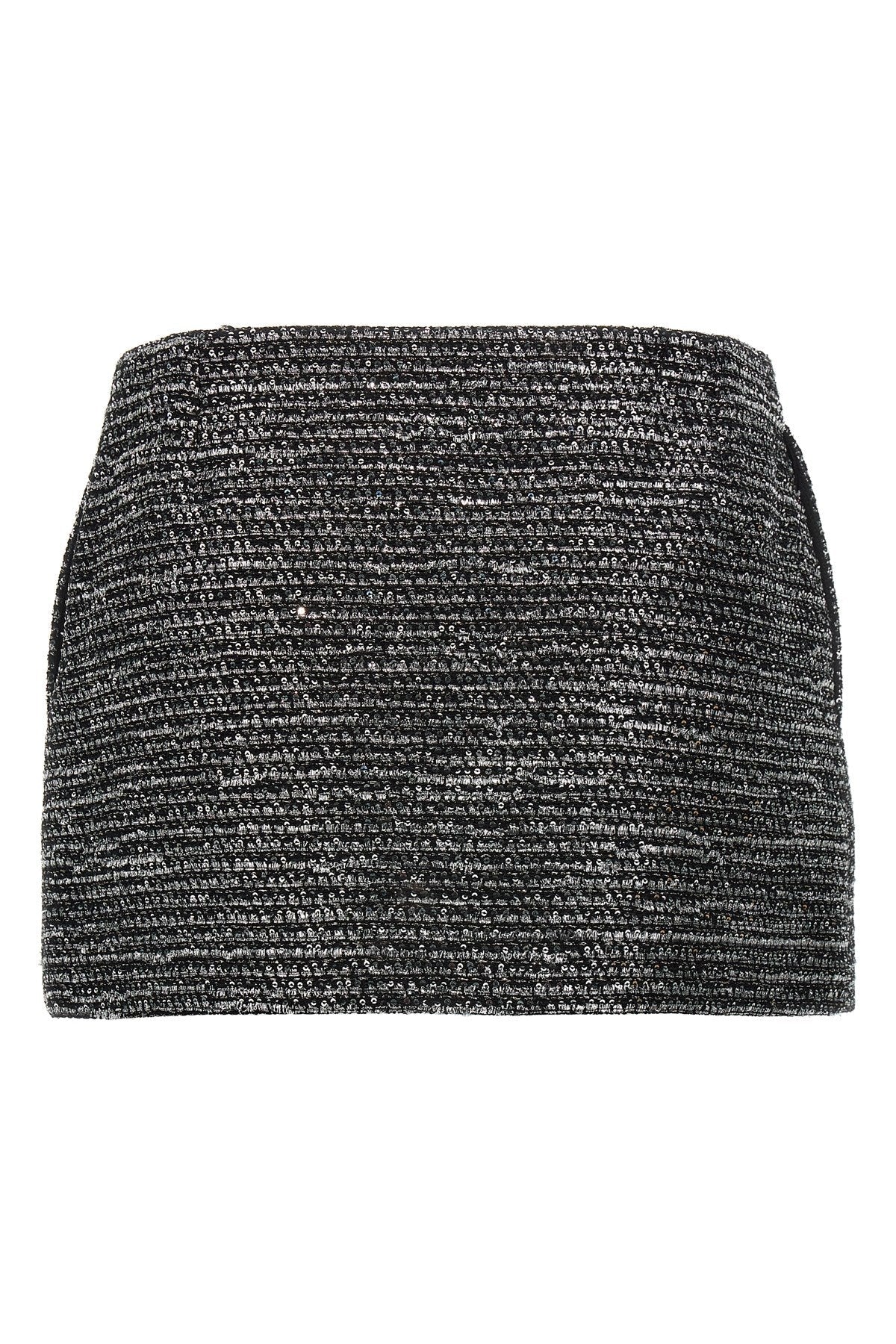 Gucci Women Lamé Tweed Skirt