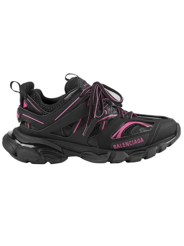 Luxury Balenciaga  Track Runner Low Top Sneakers Black Pink
