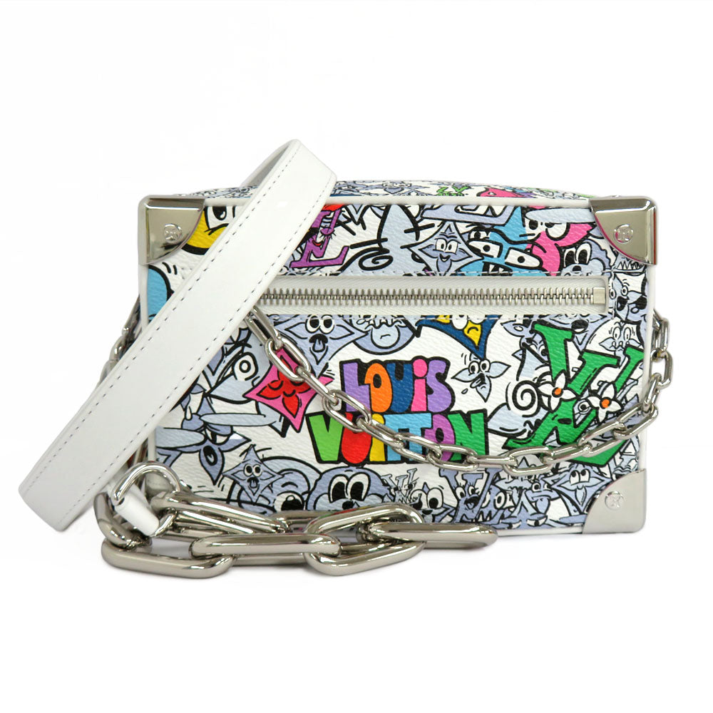 Louis Vuitton M82008 Monogram Comic 2023 Supreme Summer  Collection Crossbody White Multicolor Chain Leather Mens