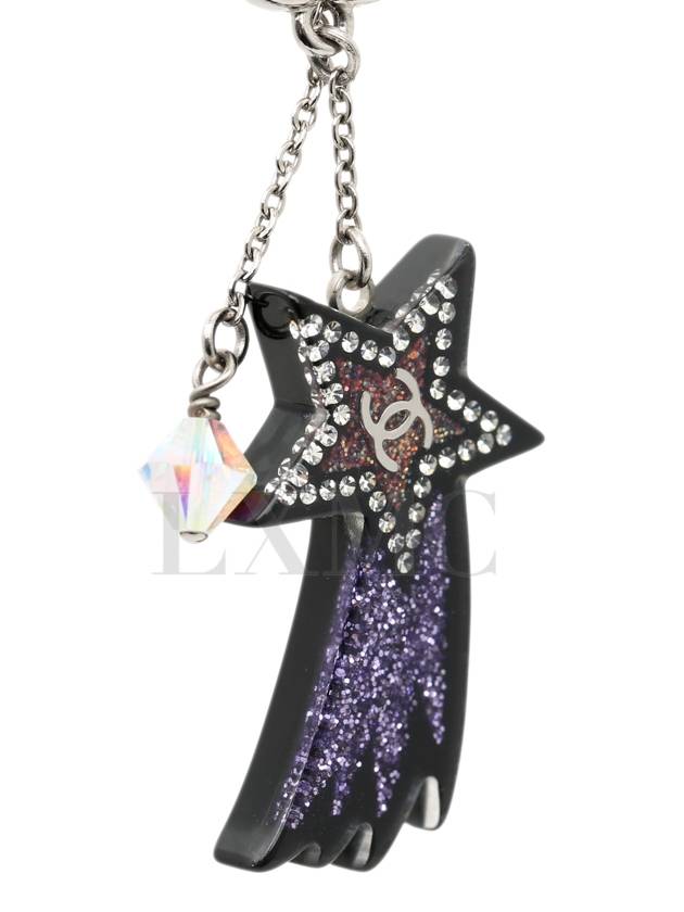 Long Earrings Shooting Star Resin CC Logo Dangle Chanel