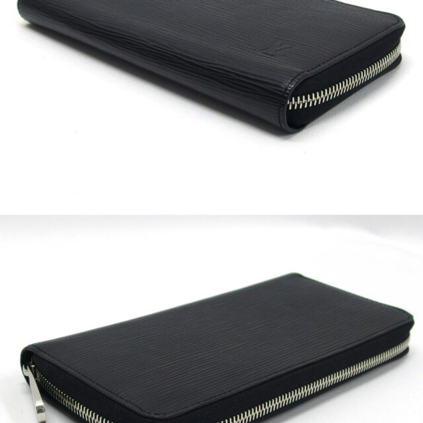 Louis Vuitton Epi  Noir Epi Leather Long Wallet (Bi-Fold)