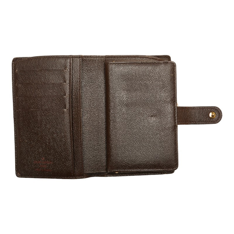 Louis Vuitton Portemone Vienna Double Fold Wallet N61664 Brown PVC Leather  Louis Vuitton
