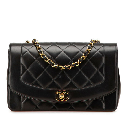 Chanel Diana Matelasse Lambskin Shoulder Bag