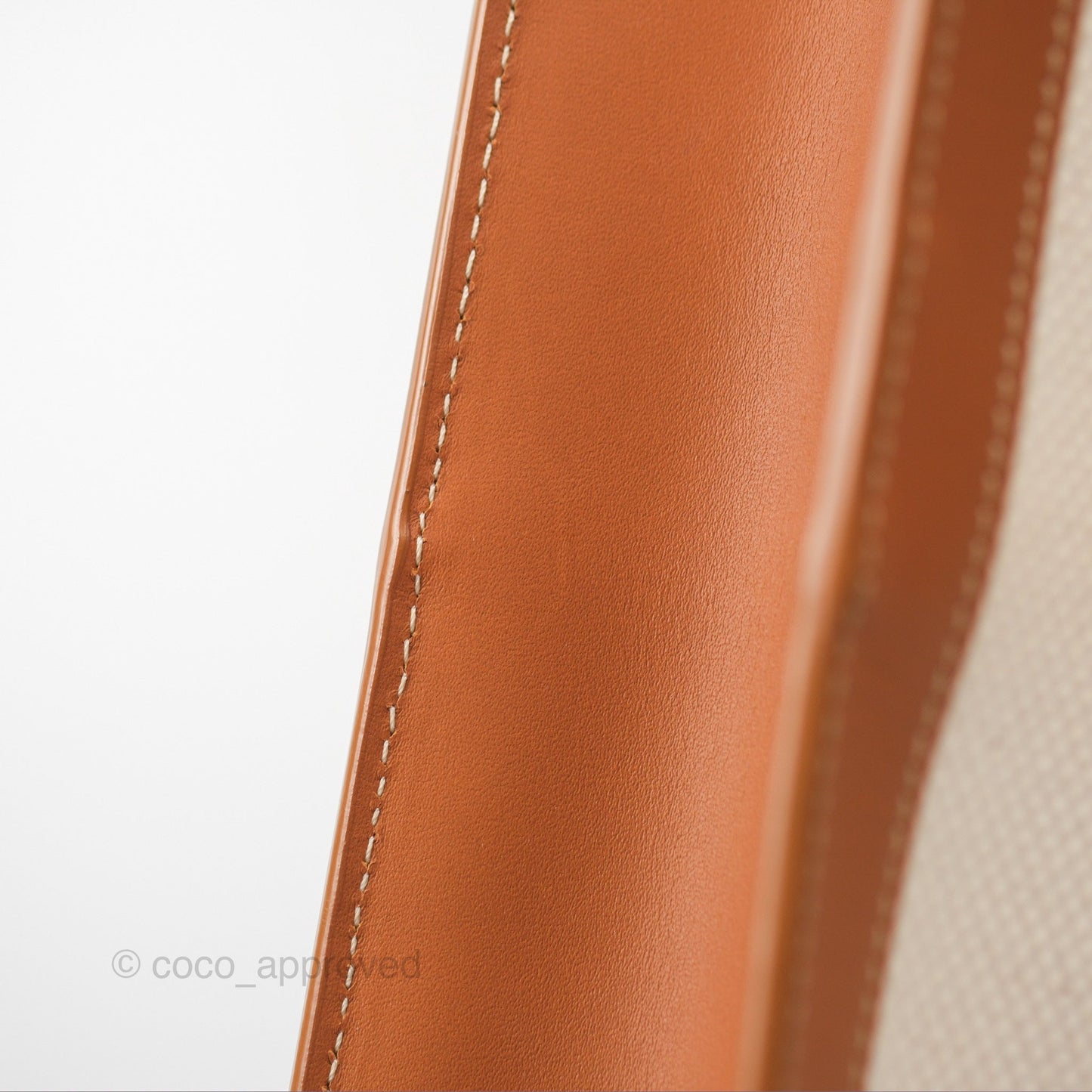 Celine Small Vertical Cabas Tote With Celine Print Natural/Tan