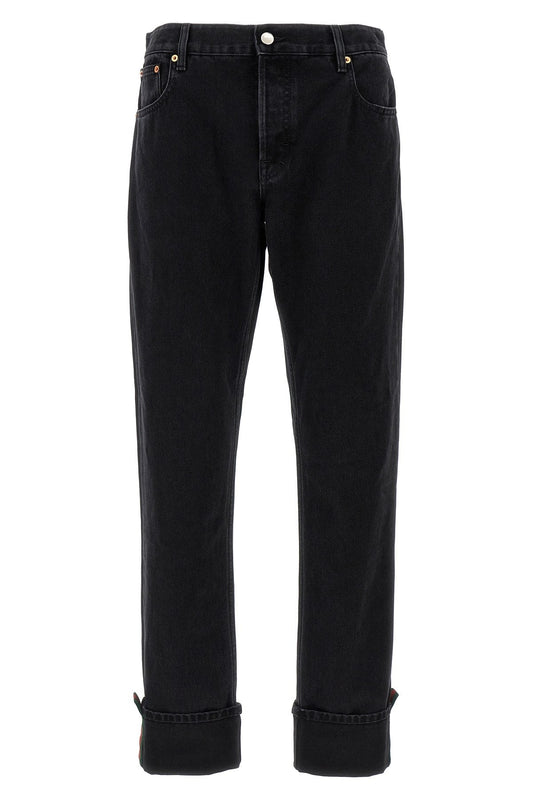 Gucci Men Web Tape Jeans