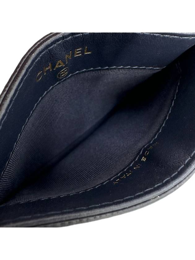Classic caviar card holder wallet slot Chanel