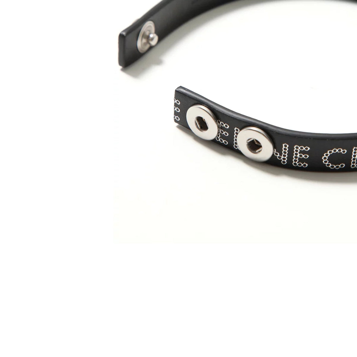 Leather Logo Bracelet