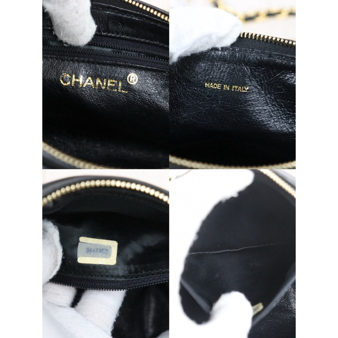 Good ( Rank AB)｜ CHANEL Lamb Skin Shoulder Bag Black  Made in 1986-1988Year ｜VT25030111