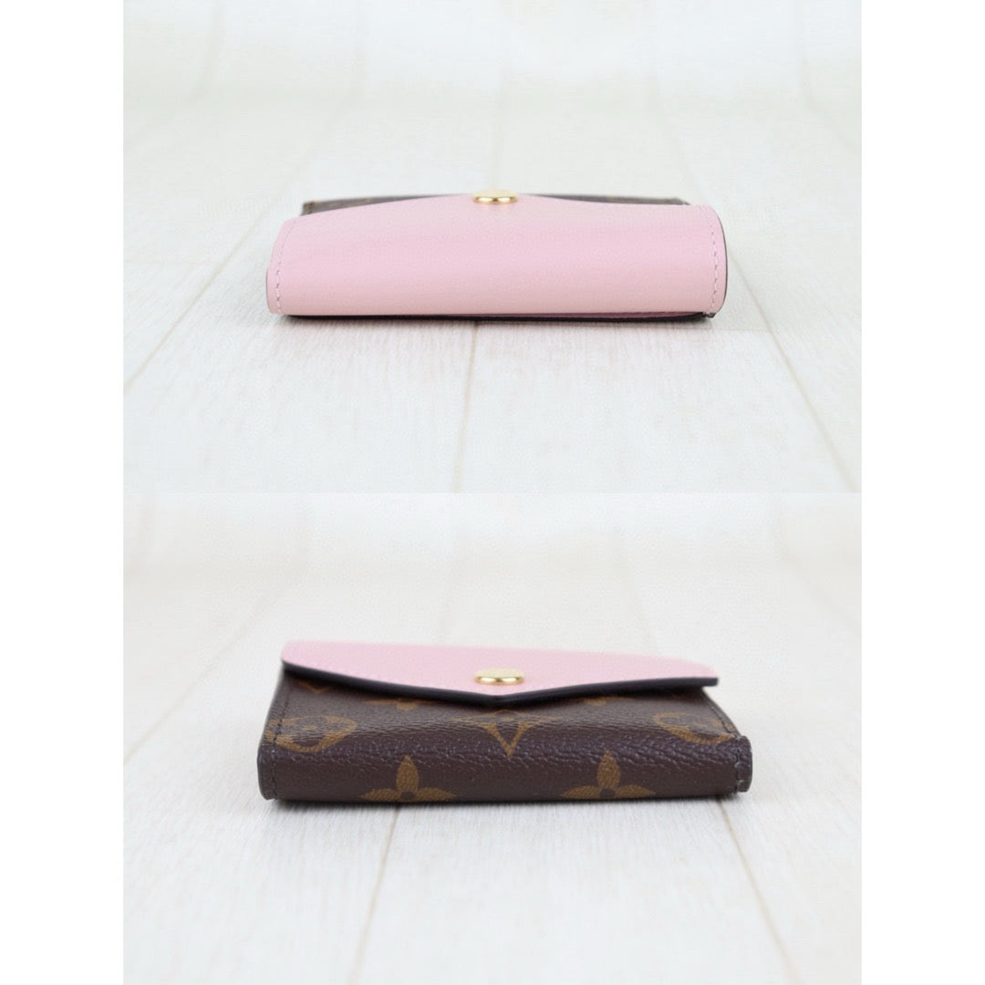Very Good ( Rank A)｜  LV  Monogram Zoe Wallet Pink  IC Chips Model｜Counter Price ￥79,200JPY｜H25022604