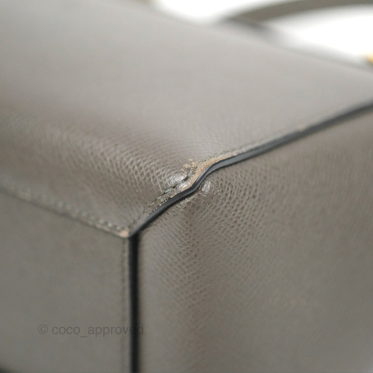 Celine Nano Belt Bag Grey Grained Calfskin Gold Hardware