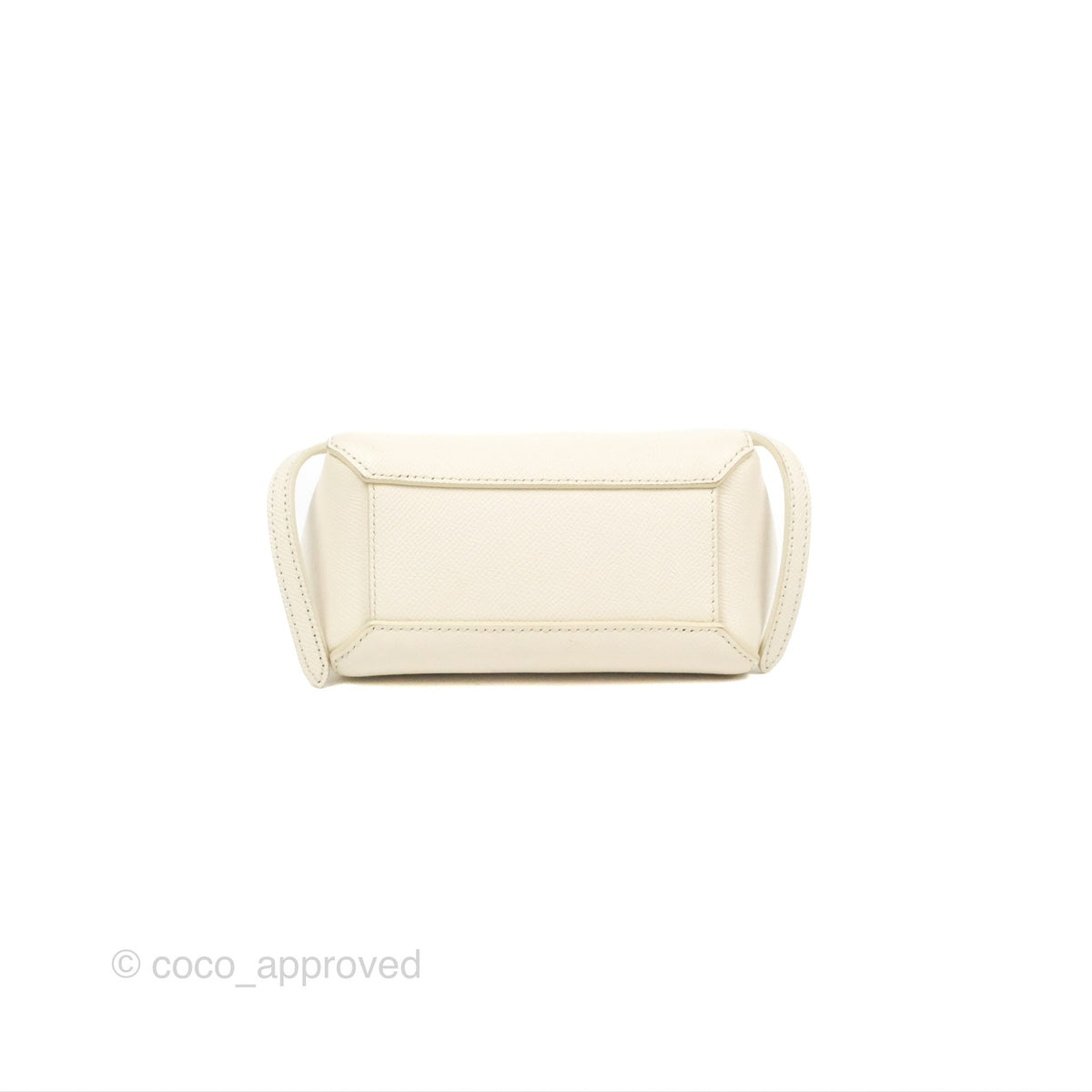 Celine Pico Belt Bag White Grained Calfskin Gold Hardware