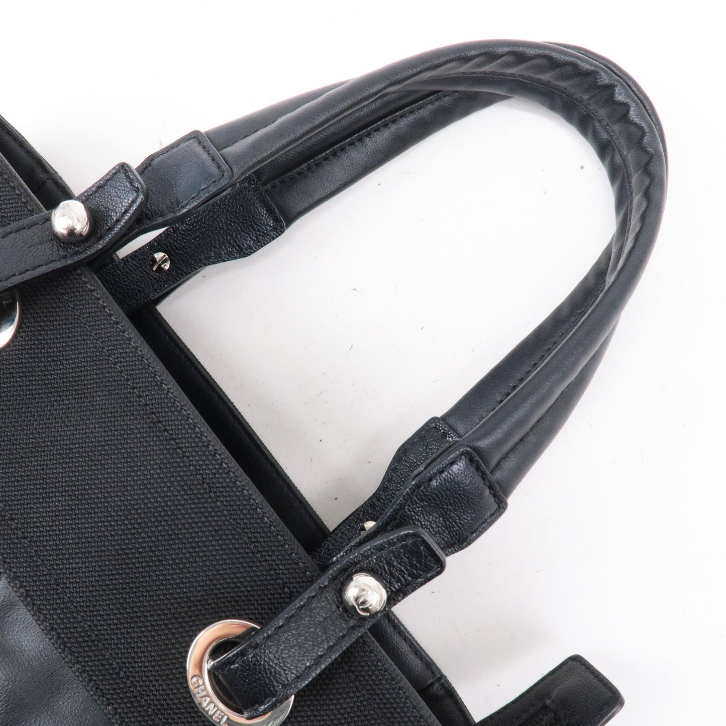 Chanel Paris Biarritz Coated Canvas Leather Tote Bag PM A
