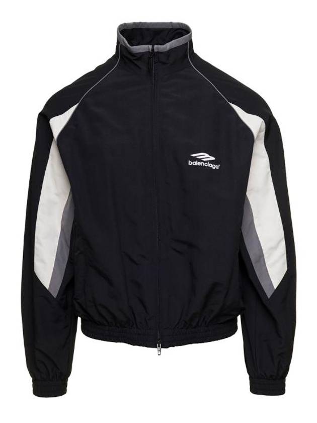 Luxury Balenciaga  3B Sports Icon Regular Track Jacket Black