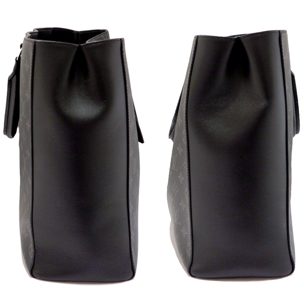 Louis Vuitton Grand Sack M44733 Monogram Eclipse Tote Bag Black Leather  Unisex Preservation Bag