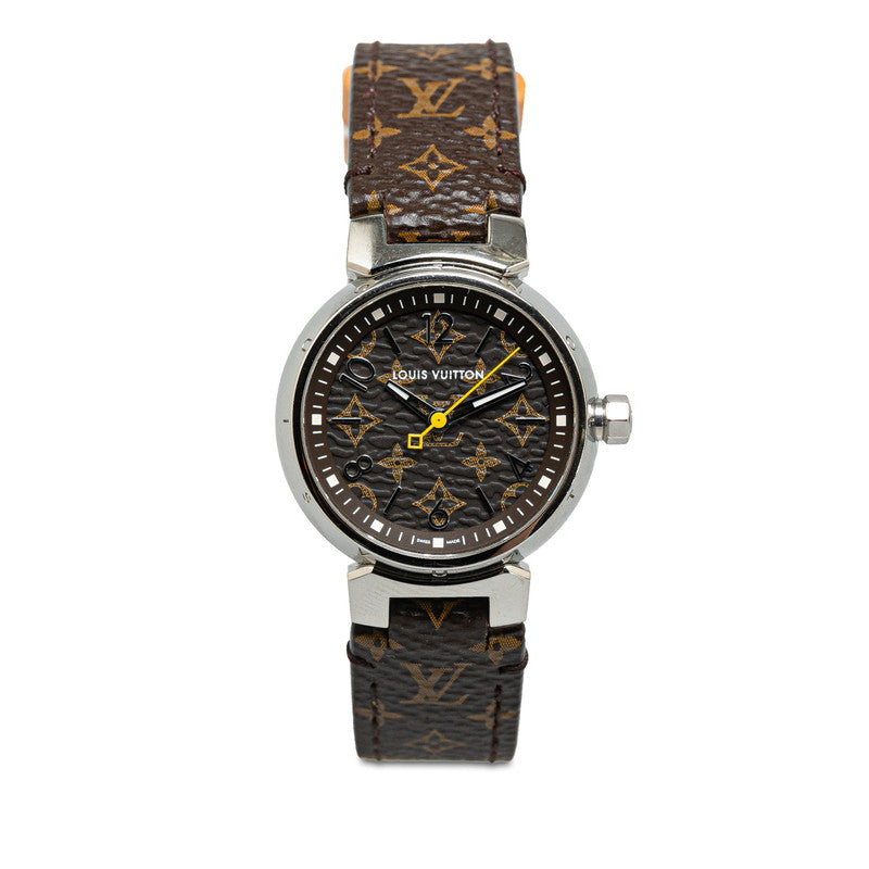 Louis Vuitton Monogram Tubular Canvas Strap M  R15231 Automatic  Brown Dial PVC Leather  Louis Vuitton