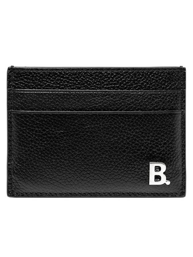Luxury Balenciaga  BB Logo Card Wallet Black