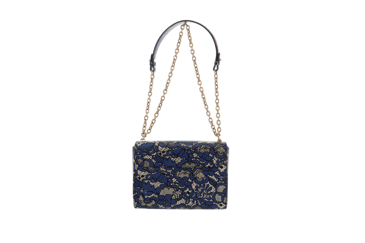 Louis Vuitton Navy Flower and Lace Twist MM FL1177