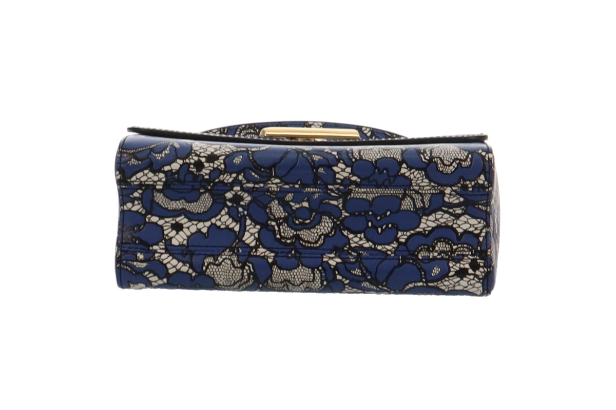Louis Vuitton Navy Flower and Lace Twist MM FL1177