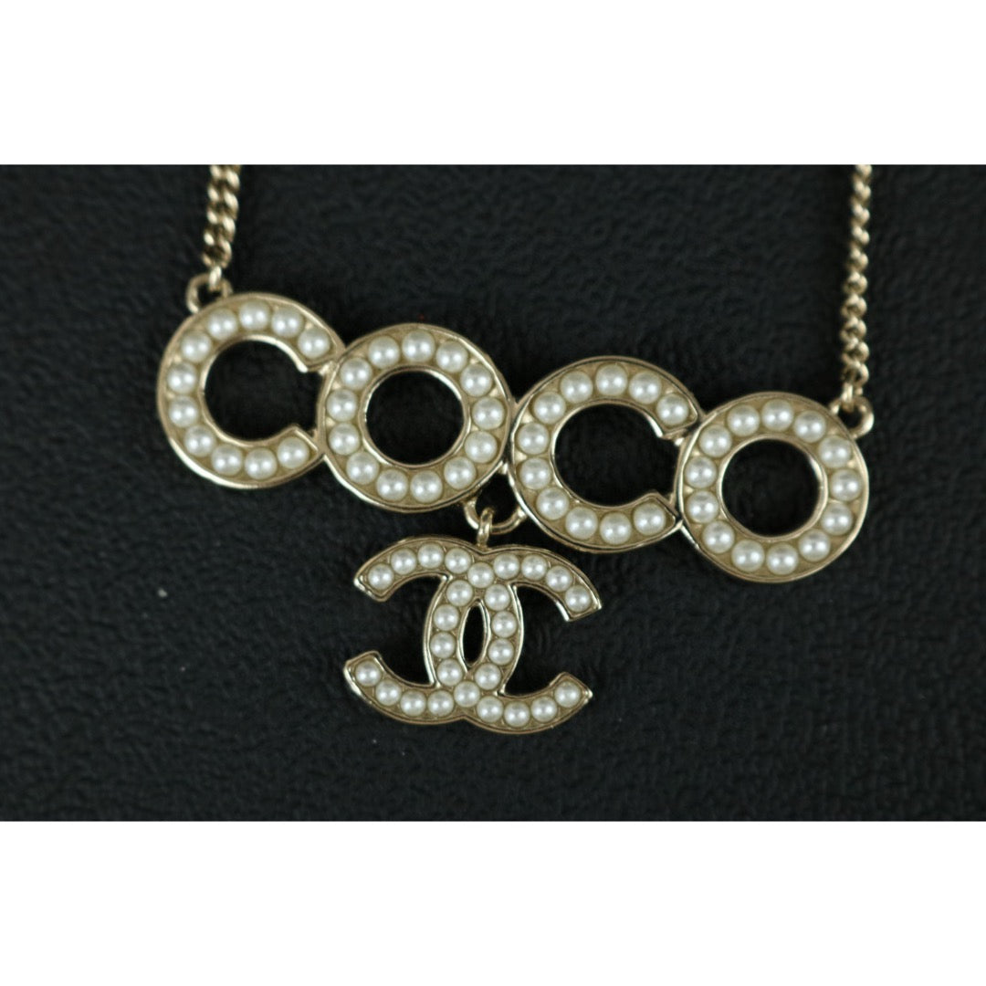 Excellent（Rank SA）｜CHANEL COCO Mark Pearl Necklace｜F25032506