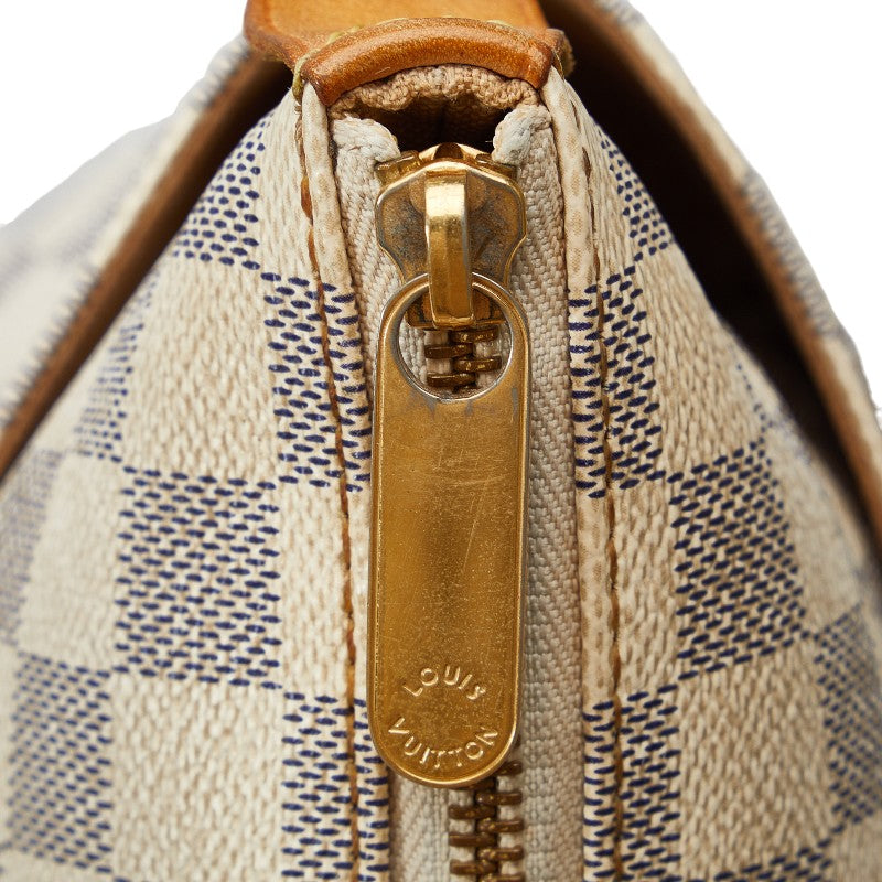 LOUIS VUITTON Totally PM in Damier Azur N41280 Tote Bag White