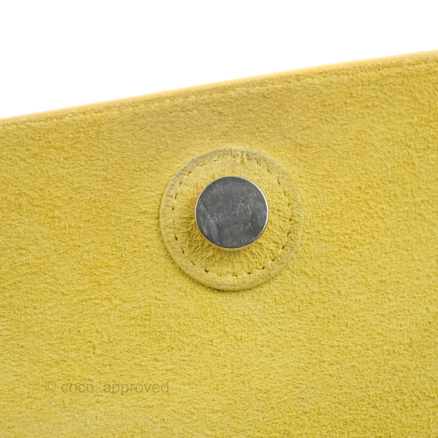 Celine Micro Belt Bag Yellow Grained Calfskin Silver Hardware