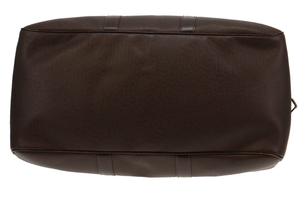 Louis Vuitton Taiga Leather Kendall Travel Bag Brown